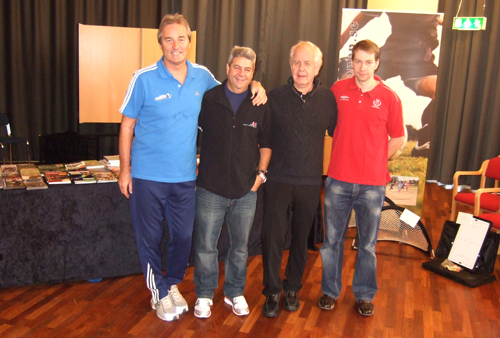 Peter Schreiner mit Mike Antoniades, Bo Johansson