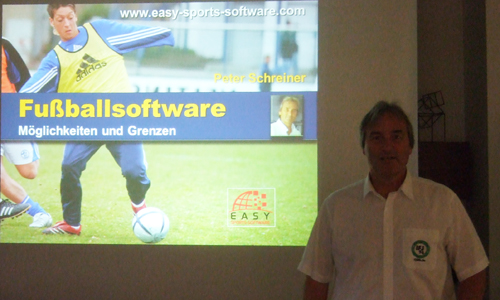 Peter Schreiner Vortrag zur Fußballsoftware bei DFB-Tagung