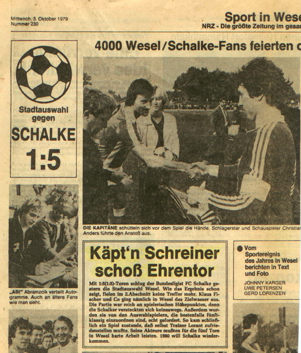 Klaus Fischer und Peter Schreiner bei der Platzwahl 1979