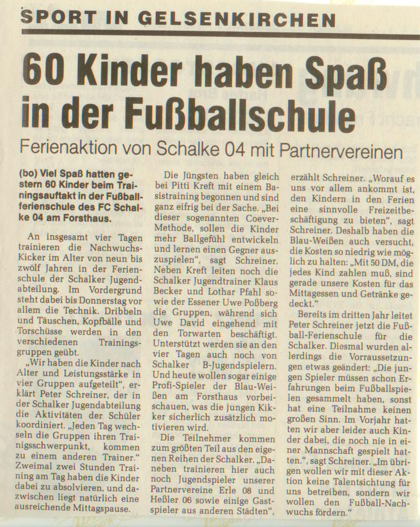 Fußballschule des FC Schalke 04