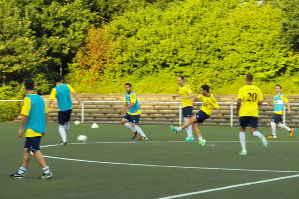 Peter Hyballa beim Training Tus Heven