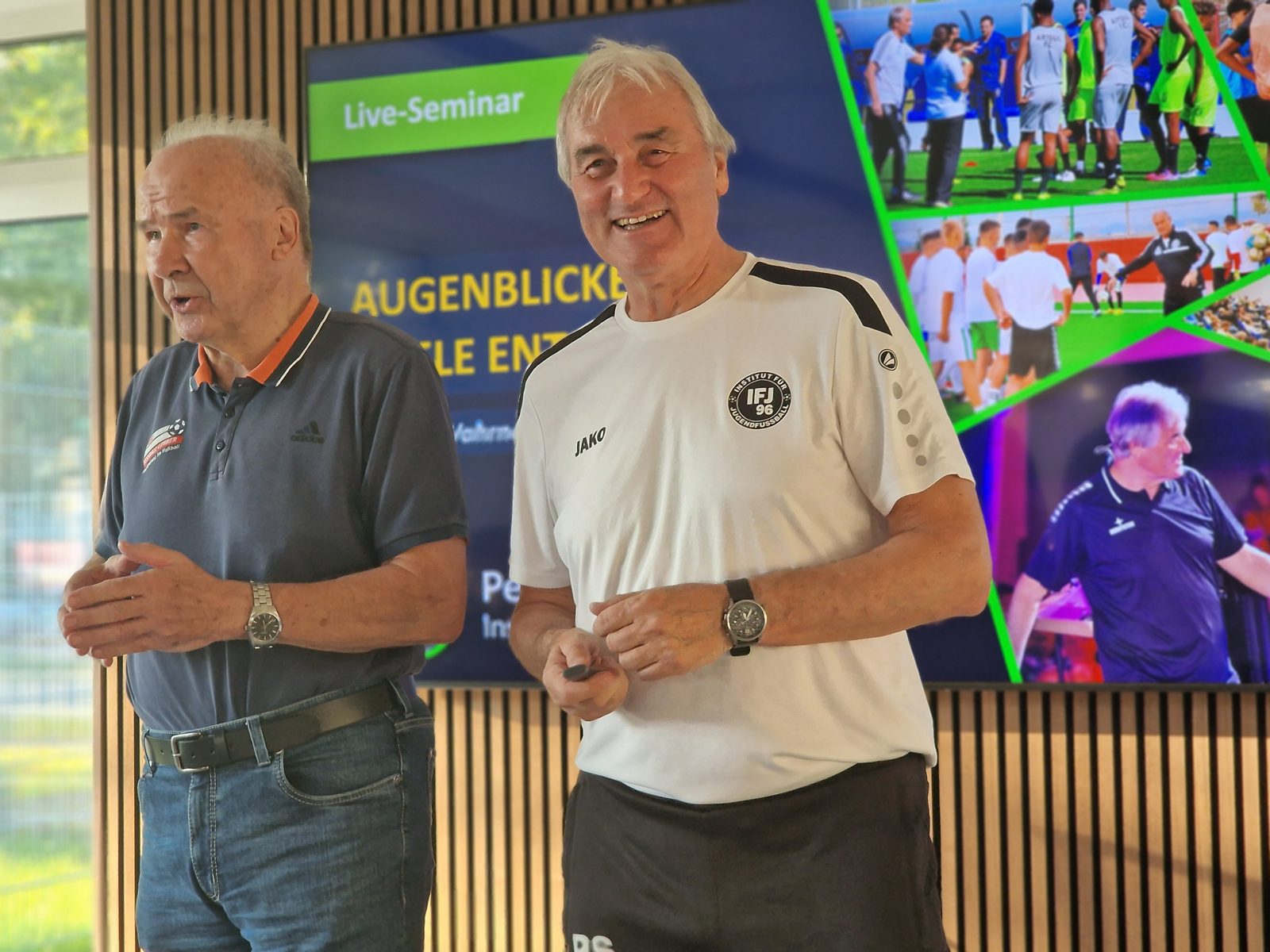 Gerd Rathjen und Peter Schreiner bei der Trainerfortbildung in Rotenburg